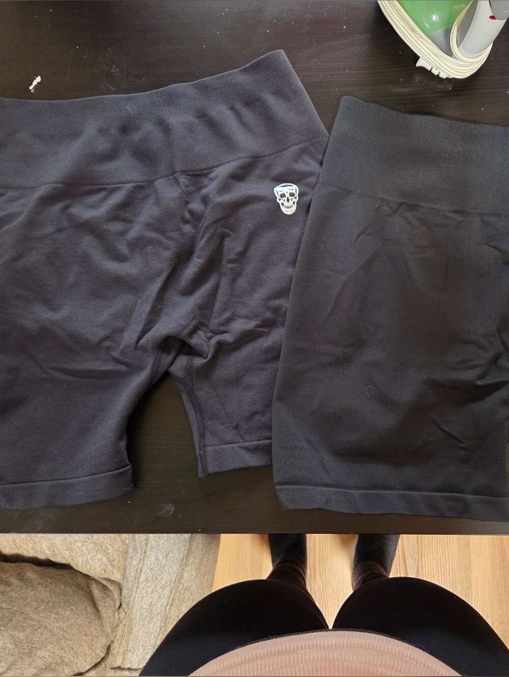 Gym Reaper Black Women’s High-Waist Bike Shorts
